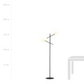 Lampa podłogowa LINEAR LP2 BLACK/OPAL