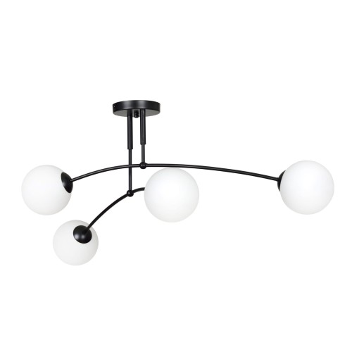 Lampa sufitowa PREGOS 4 BLACK