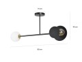 Lampa sufitowa MINERVA 2 BLACK