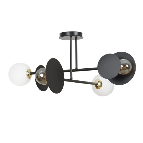 Lampa sufitowa MINERVA 4 BLACK