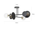Lampa sufitowa MINERVA 4 BLACK