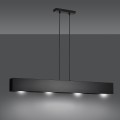 Lampa wisząca minimalistyczna GENTOR 4 BLACK