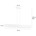 Lampa wisząca minimalistyczna GENTOR 4 WHITE