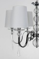 Lampa wisząca 6-punktowa glamour CHARLOTTE 70 cm chrom