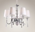 Lampa wisząca 6-punktowa glamour CHARLOTTE 70 cm chrom
