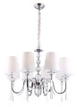 Lampa wisząca 8-punktowa glamour CHARLOTTE 75 cm chrom