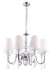 Lampa wisząca 8-punktowa glamour CHARLOTTE 75 cm chrom