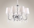 Lampa wisząca 8-punktowa glamour CHARLOTTE 75 cm chrom