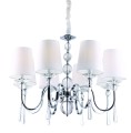 Lampa wisząca 8-punktowa glamour CHARLOTTE 75 cm chrom