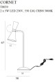 Lampa stołowa/biurkowa CORNET LED czarny/złoty
