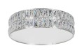 Lampa sufitowa/plafon z kryształkami glamour DIAMANTE MAŁY 38 cm chrom