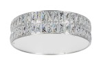 Lampa sufitowa/plafon z kryształkami glamour DIAMANTE MAŁY 38 cm chrom