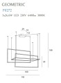 Lampa wisząca nowoczesna LED GEOMETRIC biały