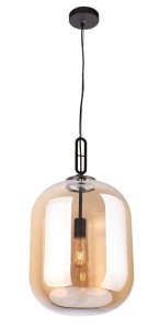 Lampa wisząca ze szklanym kloszem HONEY AMBER/bursztynowy