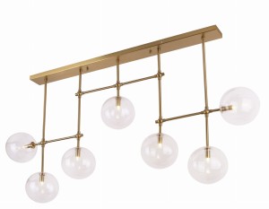 Lampa wisząca 7-punktowa nowoczesna LOLLIPOP GOLD/złoty