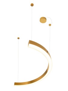 Lampa wisząca LED ściemnialna LOTUS 33W GOLD/złoty