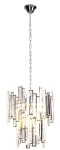 Lampa wisząca 6-punktowa z kryształkami glamour NEMO chrom