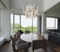 Lampa wisząca 9-punktowa z kryształkami glamour NEMO chrom