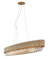 Lampa wisząca kryształy glamour PASSION GOLD