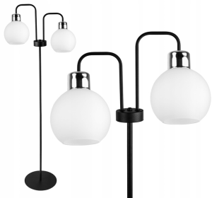 Lampa Podłogowa Szklane Kule WHITE GLASS #551 