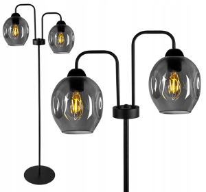 Lampa Podłogowa LOFT Szklane Klosze #591