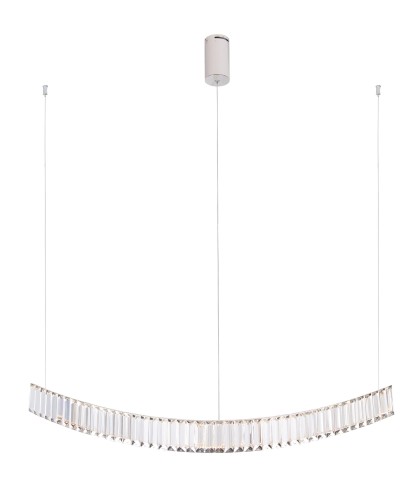 Lampa wisząca z kryształkami glamour SAPHIR 13W chrom