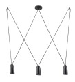 Lampa wisząca 3-punktowa SISTEMA III czarny