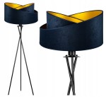 Lampa podłogowa z trójnogiem ABAŻUR DUO NAVY granatowy #851