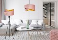 Lampa podłogowa z trójnogiem ABAŻUR DUO PINK różowy #852
