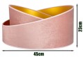 Lampa podłogowa z trójnogiem ABAŻUR DUO PINK różowy #852