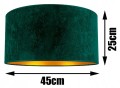 Lampa podłogowa z welurowym abażurem ABAŻUR GREEN zielony #760