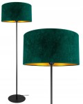 Lampa podłogowa z welurowym abażurem ABAŻUR GREEN zielony #760