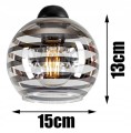 Nowoczesna Lampa Stojąca szklane klosze PASKI #717