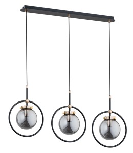 Lampa wisząca AKIRA 3 black 62174 Alfa 