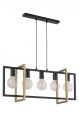 EDEN 5 lampa wisząca czarny/złoty