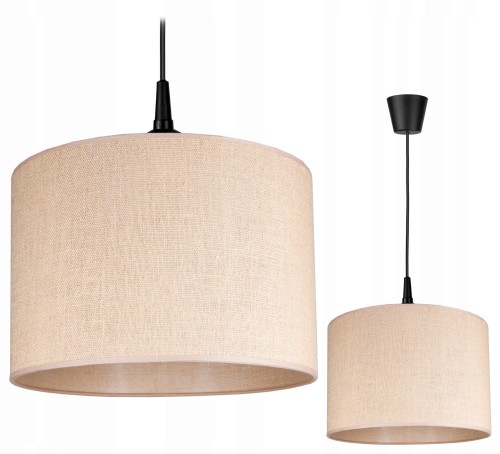 Lampa wisząca abażur BOHO natura JUTA #1041