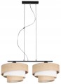 Lampa wisząca 2-punktowa z abażurami BOHO TRIO juta #1068