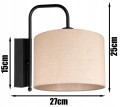 Kinkiet abażur BOHO natura JUTA #1050 