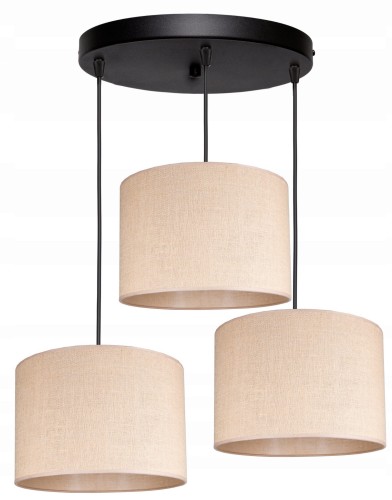 Lampa wisząca abażury BOHO natura JUTA #1045 