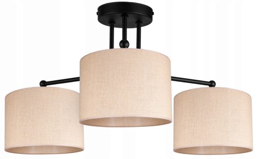 Lampa żyrandol abażury BOHO natura JUTA #1047