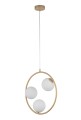 AQUA 3 lampa wisząca złoty beż