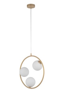 AQUA 3 lampa wisząca złoty beż