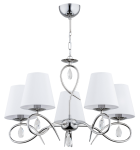 Lampa wisząca żyrandol 5-punktowy SYNA CHROM