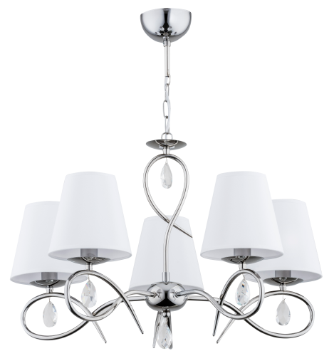 Lampa wisząca żyrandol 5-punktowy SYNA CHROM
