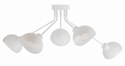 Lampa sufitowa ma wysięgniku ROY 5 biały