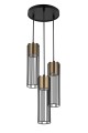 FOBIA 3 lampa wisząca koło czarny/złoty