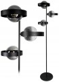 Lampa podłogowa 3-punktowa RING czarny/dymiony #1138
