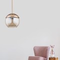 Lampa wisząca 1-punktowa nowoczesna VOLDA złoty