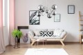 Żyrandol nowoczesny 6-punktowy CANTARA chrom