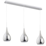 Lampa wisząca 3-punktowa SONIA chrom